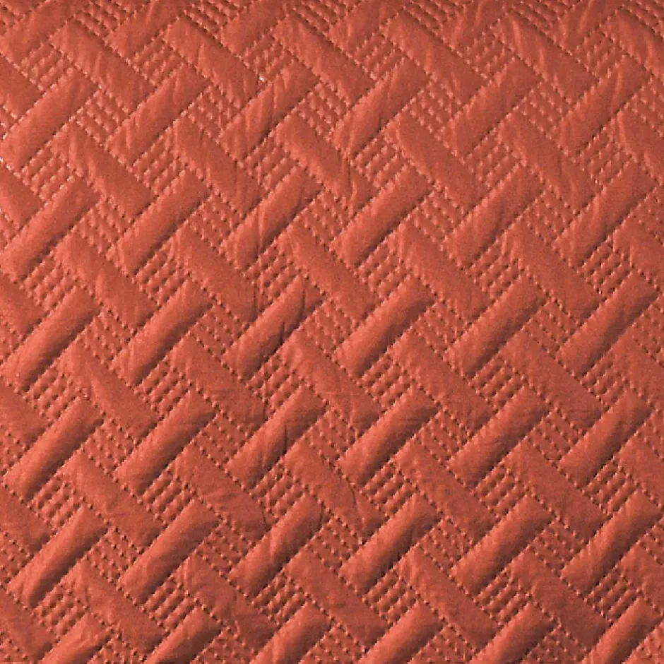Linder Couverture molletonné surpiquage graphique (250x260 cm - Cuivre) Best