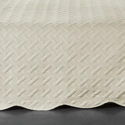 Linder Couverture molletonné surpiquage graphique (180x240 cm - Beige) Clearance