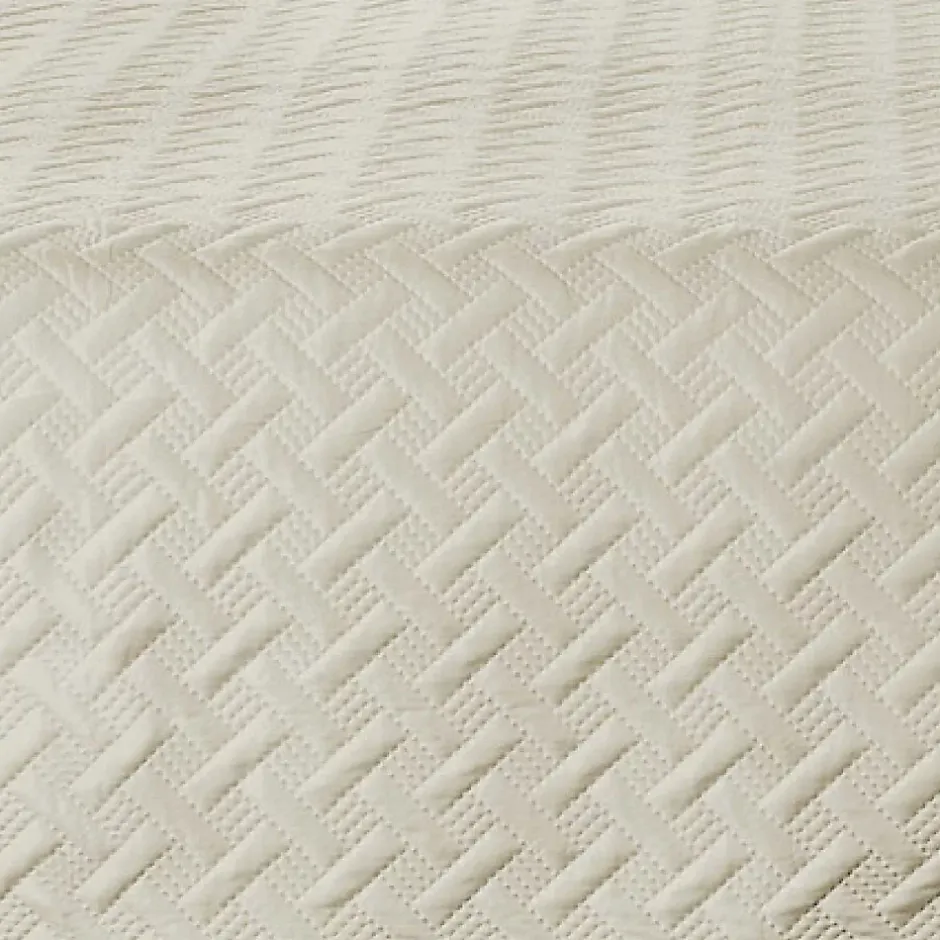 Linder Couverture molletonné surpiquage graphique (230x250 cm - Beige) Clearance
