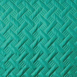 Linder Couverture molletonné surpiquage graphique (150x150 cm - Vert) Online