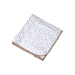 Bébé Douceur Couverture nature en coton bio (75x75 cm - Blanc) Online