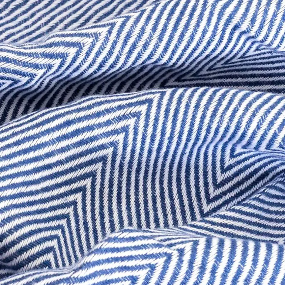 Sacasa Couverture plaid 100% coton bleu marine avec franges 180x220cm ZIGORA -
