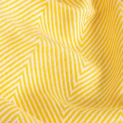 Sacasa Couverture plaid 100% coton jaune avec franges 180x220cm ZIGORA -
