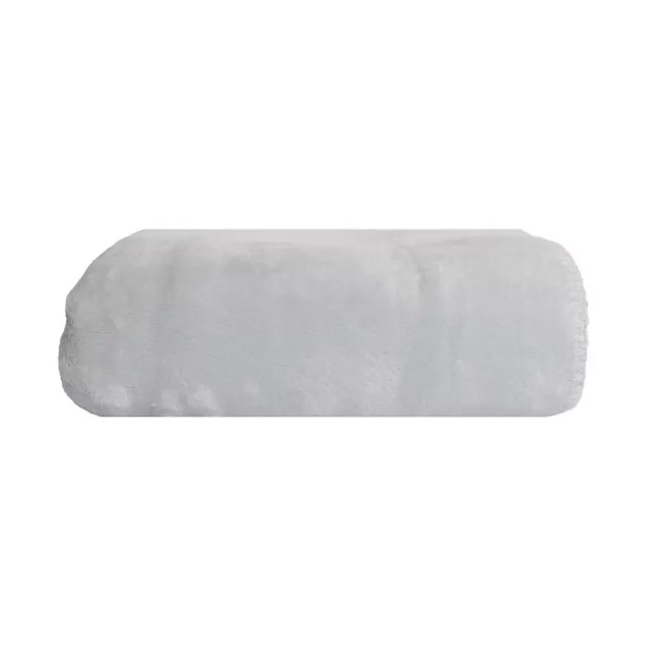 Sacasa Couverture plaid gris clair 130x170cm SMOOTIK - Outlet