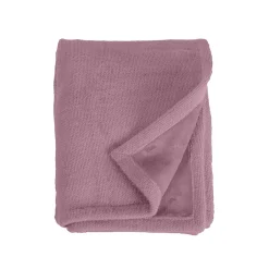 Sacasa Couverture plaid rose 130x170cm PANORA - Outlet