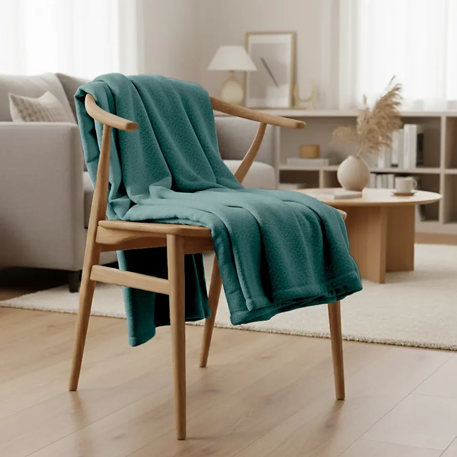 Sacasa Couverture plaid verte 130x170cm PANORA - Online