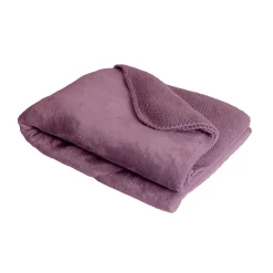 Sacasa Couverture plaid violette 130x170cm SMOOTHY -