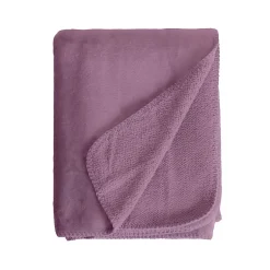 Sacasa Couverture plaid violette 130x170cm SMOOTHY -