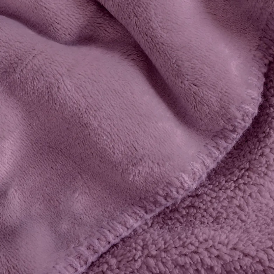 Sacasa Couverture plaid violette 130x170cm SMOOTHY -