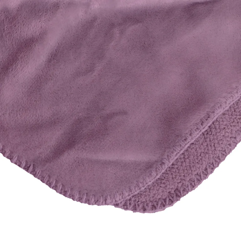 Sacasa Couverture plaid violette 130x170cm SMOOTHY -