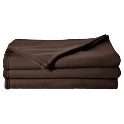 Poyet Motte Couverture polaire 210 x 230 cm chocolat Best