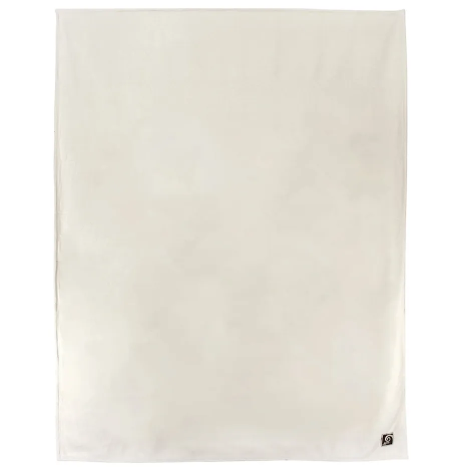 Linnea Couverture polaire luxe 180x220 cm 100% polyester 430g/m2 NARVIK Galet/Naturel