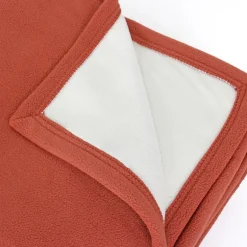 Linnea Couverture polaire luxe 180x220 cm NARVIK Gingembre/Naturel Sale