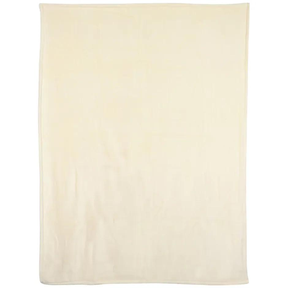 Linnea Couverture polaire microvelours 220x240 cm VELVET Ivoire