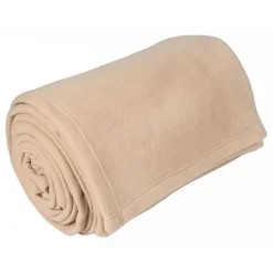 Toison d'Or Couverture polaire "Teddy Non feu - Norme NF EN ISO 12952" toutes dimensions - Teddy Sable - 240 x 300 cm