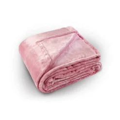 Linder Couverture polaire unie "PILONGA" (240x220 cm - Rose Clair) Hot
