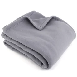 Linnea Couverture polaire 180x220 cm 100% Polyester 350g/m2 TEDDY Gris Acier