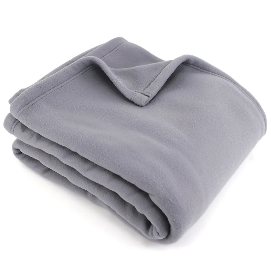Linnea Couverture polaire 240x300 cm 100% Polyester 350g/m2 TEDDY Gris Acier