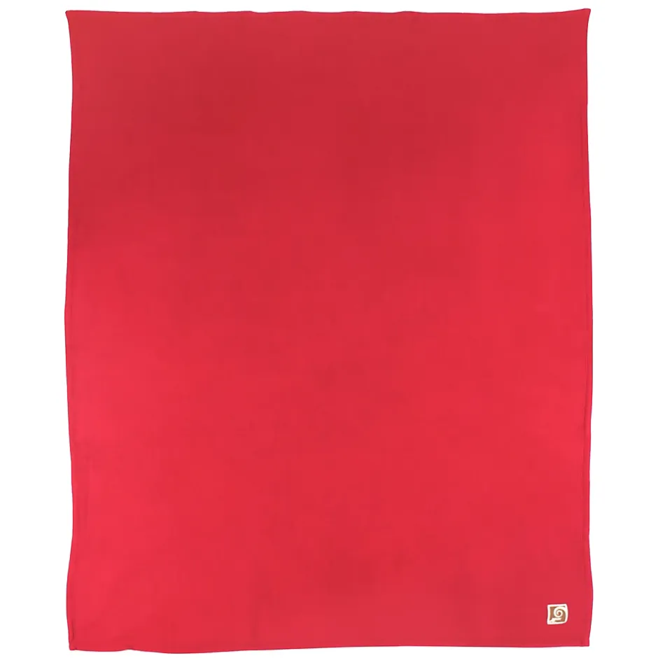 Linnea Couverture polaire 240x260 cm 100% Polyester 350g/m2 TEDDY Rouge Framboise Outlet