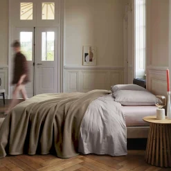 Linnea Couverture polaire 220x240 cm 100% Polyester 350g/m2 TEDDY Marron Taupe