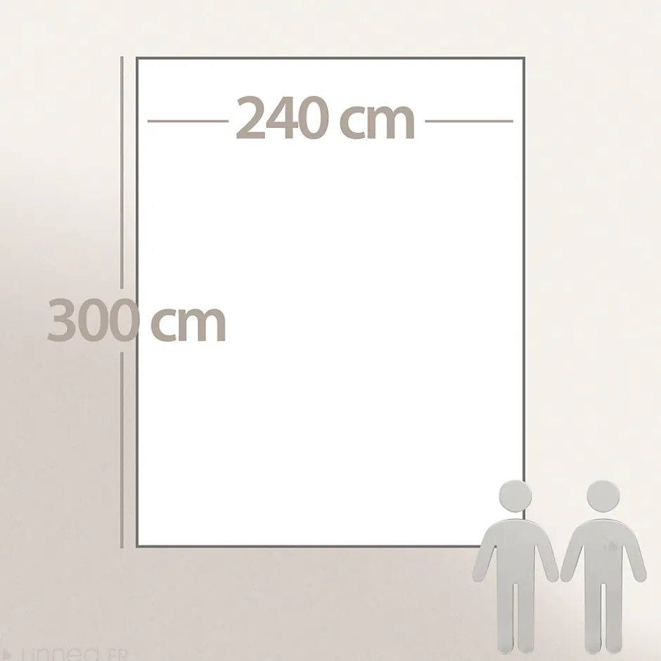 Linnea Couverture polaire 240x300 cm 100% Polyester 350g/m2 TEDDY Blanc Naturel