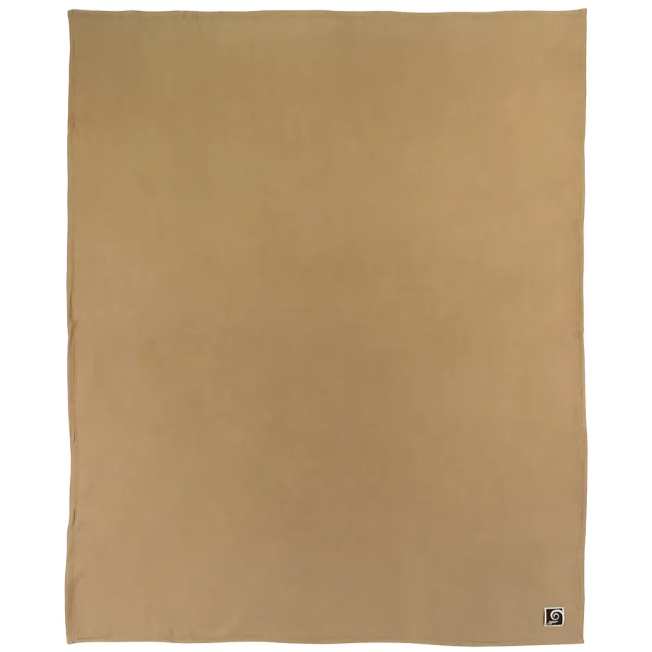 Linnea Couverture polaire 180x220 cm 100% Polyester 350g/m2 TEDDY Marron Sable Clearance