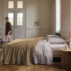 Linnea Couverture polaire 240x300 cm 100% Polyester 350g/m2 TEDDY Marron Sable
