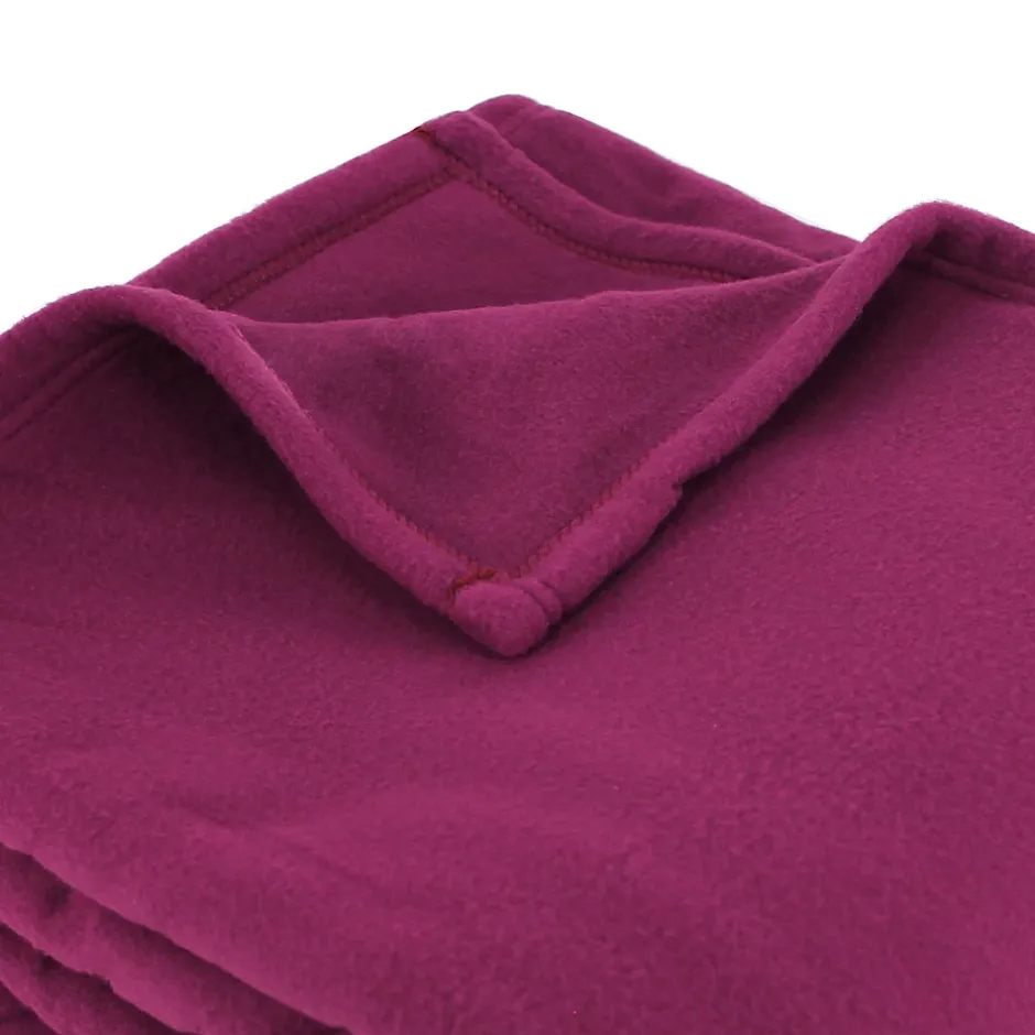 Linnea Couverture polaire 180x220 cm 100% Polyester 350g/m2 TEDDY Violet Prune Online