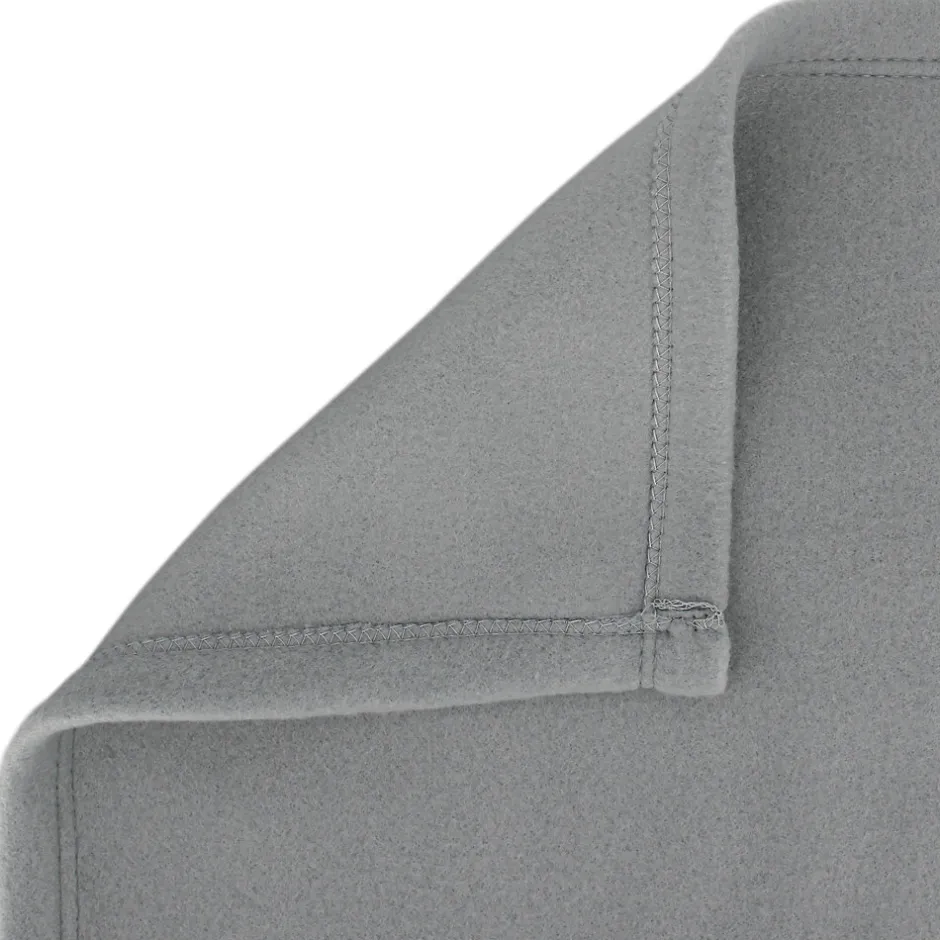 Linnea Couverture polaire 180x220 cm Isba gris Acier 100% Polyester 320g/m2 non-feu