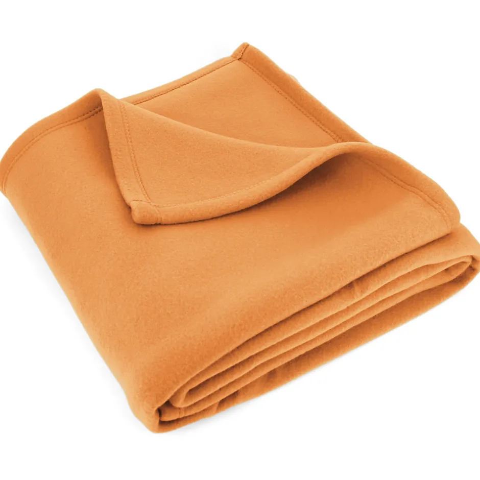 Linnea Couverture polaire 180x220 cm Isba Miel 100% Polyester 320g/m2 non-feu
