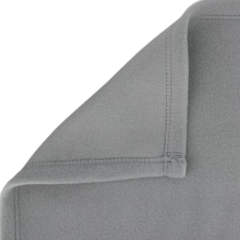 Linnea Couverture polaire 240x260 cm Isba gris Acier 100% Polyester 320g/m2 non-feu Outlet