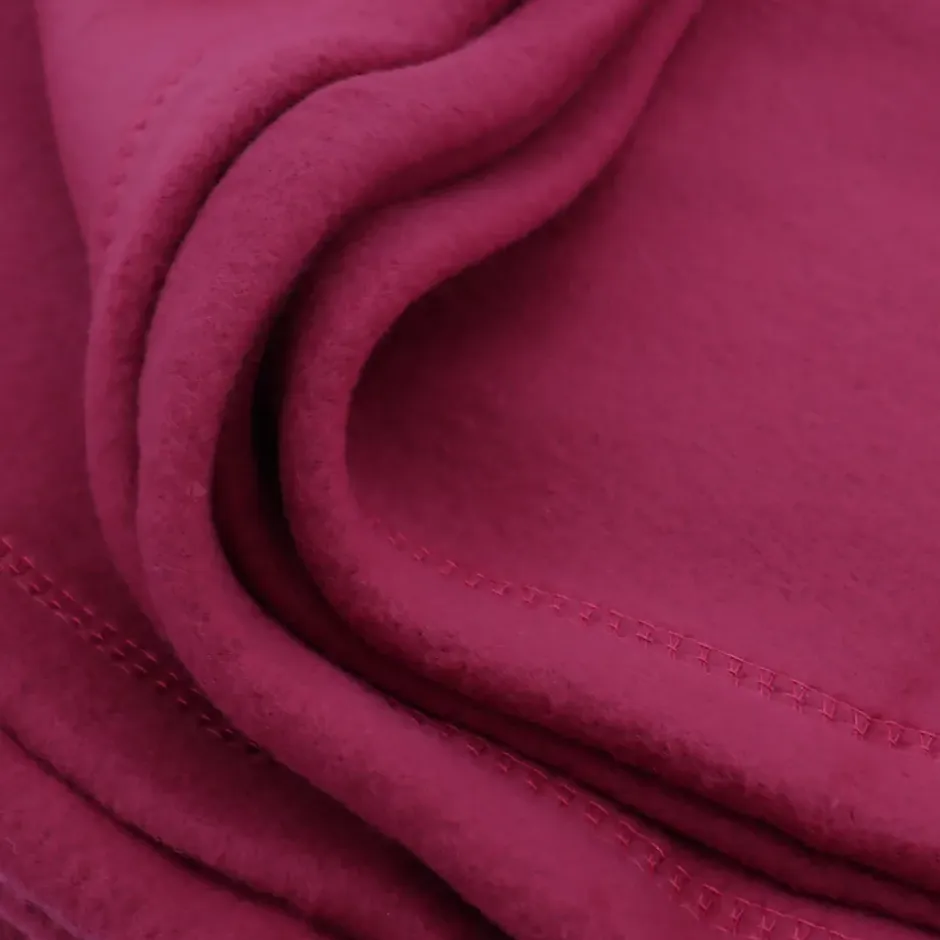 Linnea Couverture polaire 240x260 cm Isba violet Prune 100% Polyester 320g/m2 non-feu Best