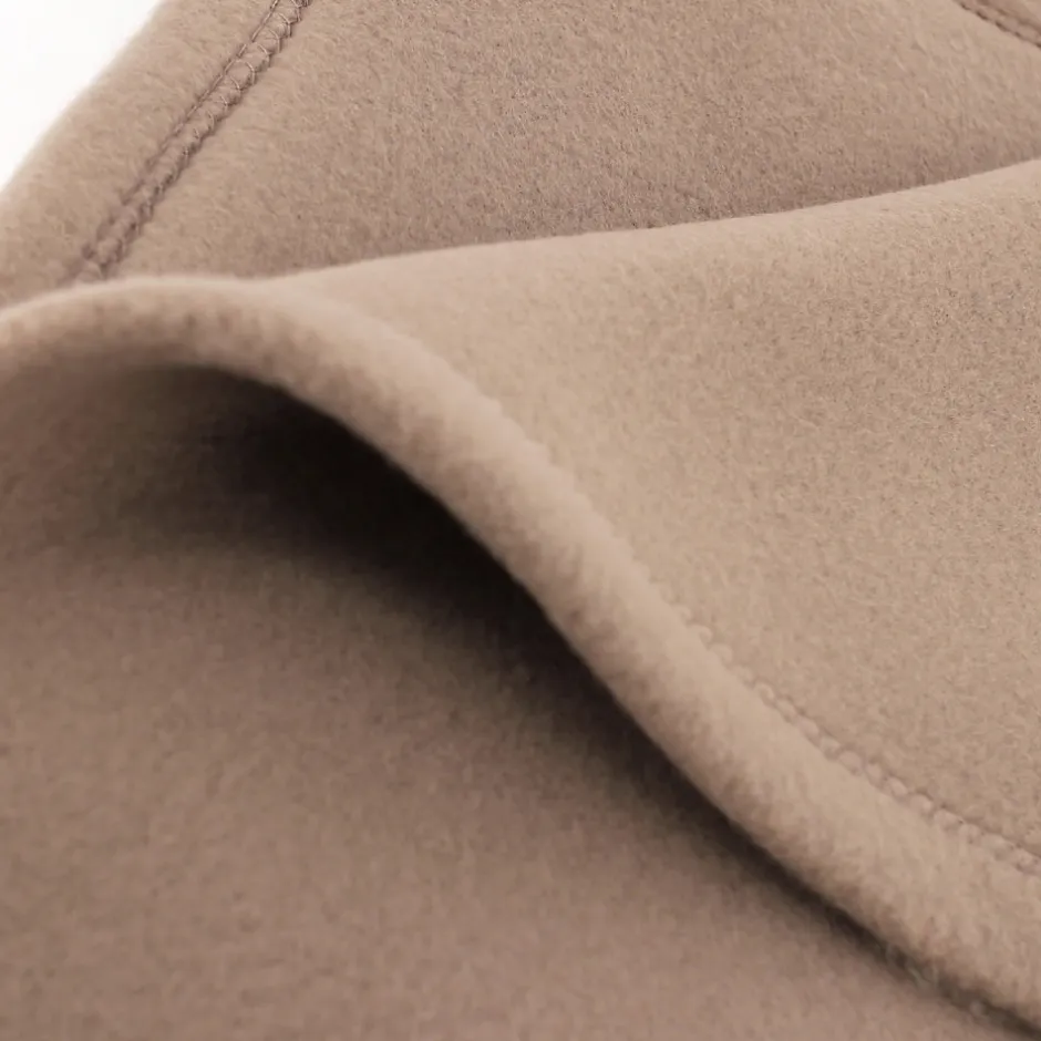 Linnea Couverture polaire 220x240 cm Isba marron Taupe 100% Polyester 320g/m2 non-feu
