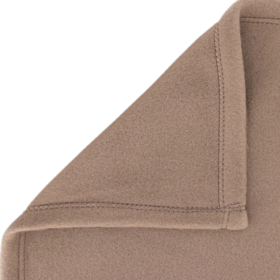 Linnea Couverture polaire 220x240 cm Isba marron Taupe 100% Polyester 320g/m2 non-feu
