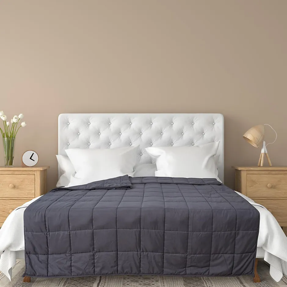 Linnea Couverture pondérée en polyester 7kg 150x200 cm LAVISH grise