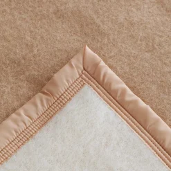 Linnea Couverture pure laine vierge Woolmark 500g/m² VOLTA 220x240 cm Marron Sable Sale