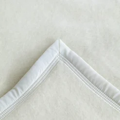 Linnea Couverture pure laine vierge Woolmark 500g/m² VOLTA 220x240 cm Blanc Naturel