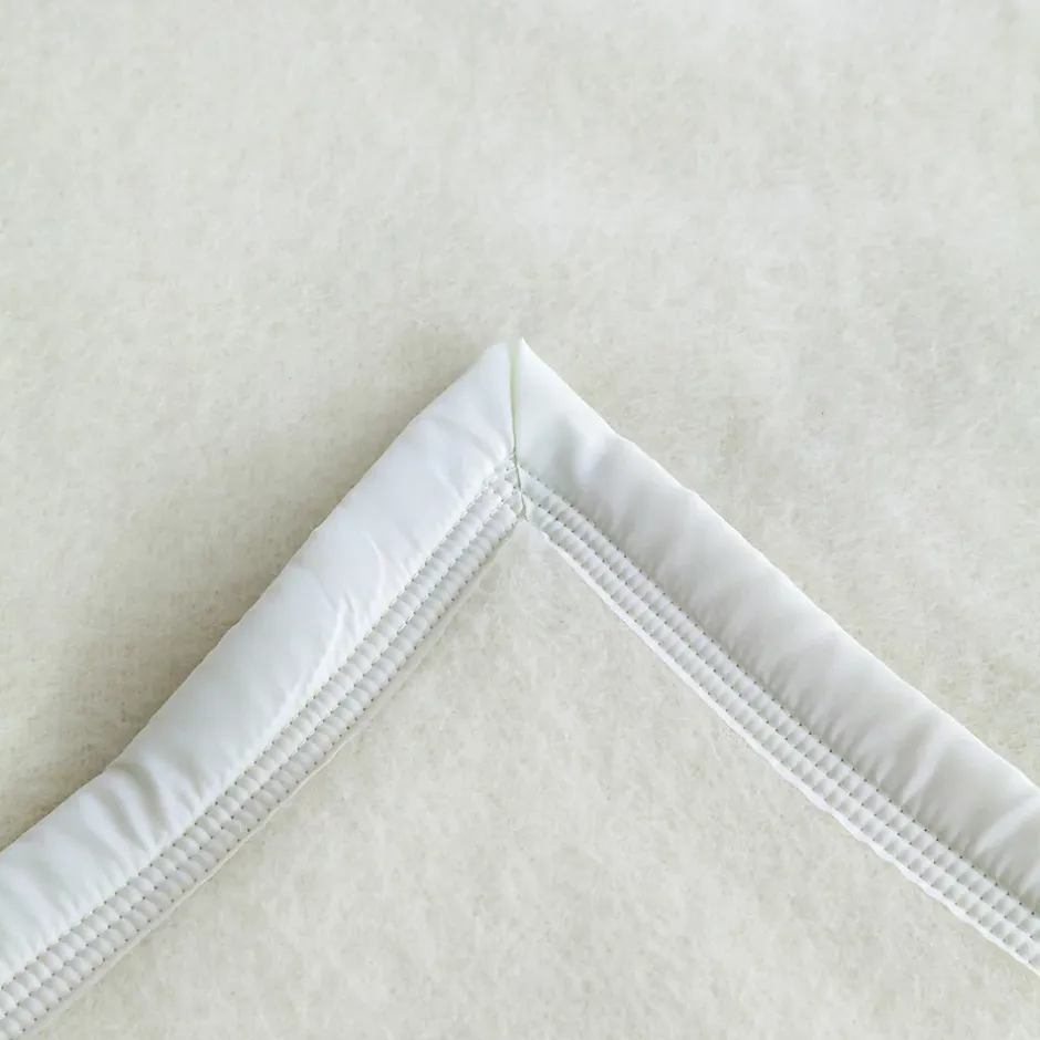 Linnea Couverture pure laine vierge Woolmark 500g/m² VOLTA 180x240 cm Blanc Naturel Discount