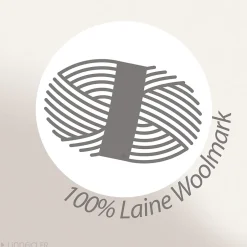 Linnea Couverture pure laine vierge Woolmark 500g/m² VOLTA 240x260 cm Rouge Bois de rose Clearance