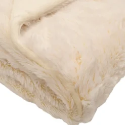 Domiva Couverture snow doublée Microdoux (75x100 cm - Ecru)