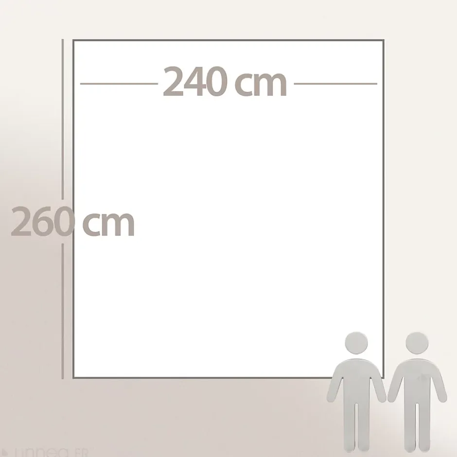 Linnea Couverture été 240x260 cm coton recyclé 365g/m2 RIVIERA gris perle Online