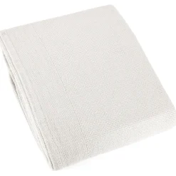 Linnea Couverture été 240x260 cm coton recyclé 365g/m2 RIVIERA blanc
