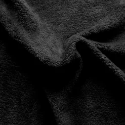 Home Maison Couverture unie en molleton (180x220 cm - Noir) Discount
