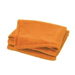 Couverture unie et colorée (75x100 cm - Orange) Clearance