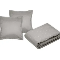 Lovely Casa Couvre lit boutis réversible 260x240 avec 2 taies d'oreiller