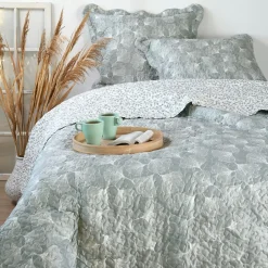 Lovely Casa Couvre lit boutis réversible 260x240 avec 2 taies d'oreiller Clearance