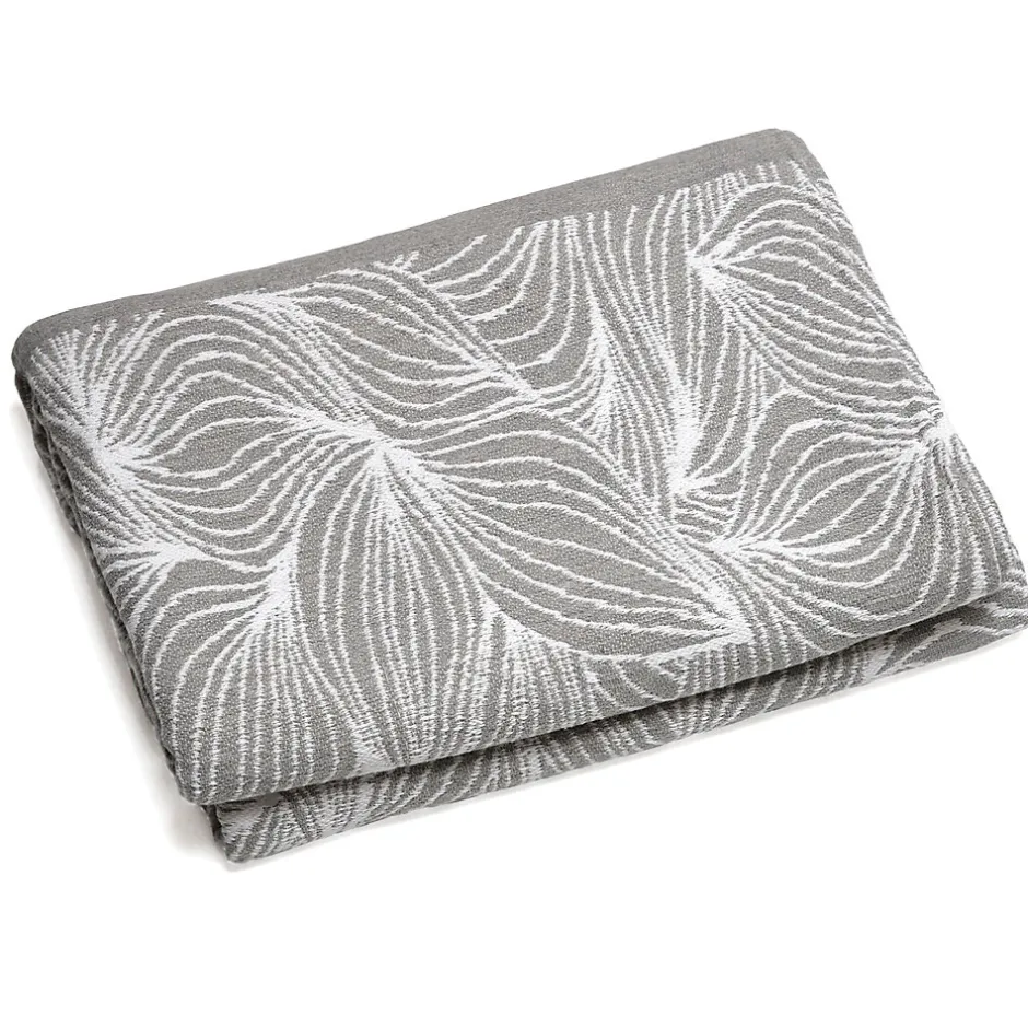 Linnea Couvre lit collection EMI pur coton 500 g/m² 180x240 cm gris sésame