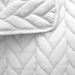 Home Maison Couvre lit en microfibre dessin par ultrason (240x220 cm - Blanc) Clearance