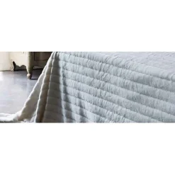 Vent Du Sud Couvre lit "Hermine" toutes dimensions - Neige - 230 x 260 cm pour lit 2 places "King Size"