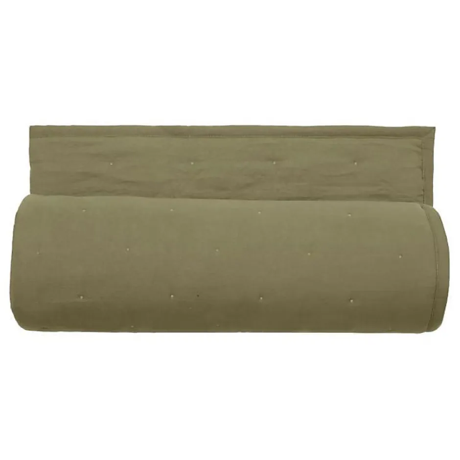 Vent Du Sud Couvre lit matelassé microfibre lavée "Céleste" toutes dimensions - Céleste Mousse - 180 x 240 cm pour lit 1 place